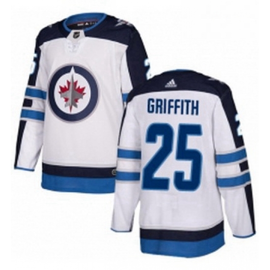 Mens Adidas Winnipeg Jets 25 Seth Griffith Authentic White Away NHL Jersey Mens Adidas Winnipeg Jets 25 Seth Griffith Authentic White Away NHL Jersey
