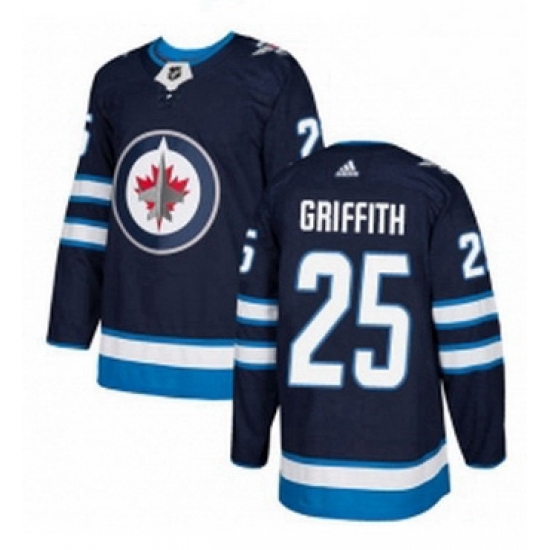 Mens Adidas Winnipeg Jets 25 Seth Griffith Premier Navy Blue Home NHL Jersey Mens Adidas Winnipeg Jets 25 Seth Griffith Premier Navy Blue Home NHL Jersey