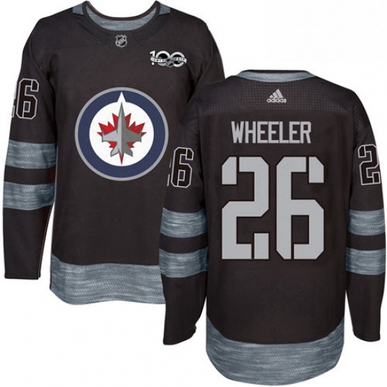 Mens Adidas Winnipeg Jets 26 Blake Wheeler Authentic Black 1917 2017 100th Anniversary NHL Jersey Mens Adidas Winnipeg Jets 26 Blake Wheeler Authentic Black 1917 2017 100th Anniversary NHL Jersey