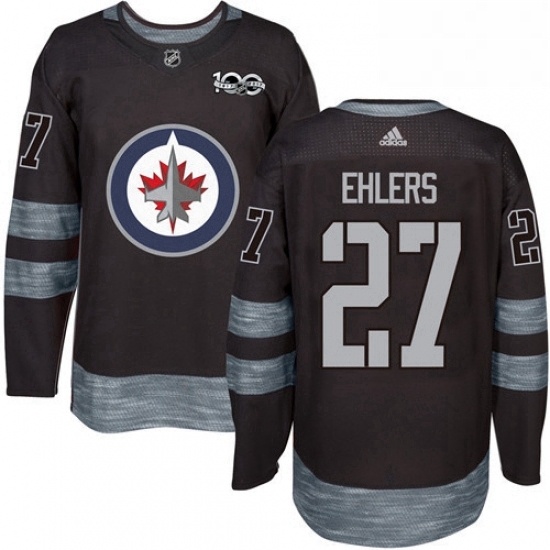Mens Adidas Winnipeg Jets 27 Nikolaj Ehlers Authentic Black 1917 2017 100th Anniversary NHL Jersey Mens Adidas Winnipeg Jets 27 Nikolaj Ehlers Authentic Black 1917 2017 100th Anniversary NHL Jersey