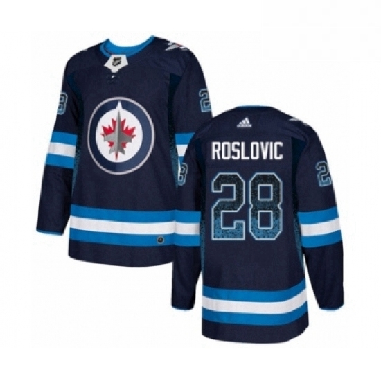 Mens Adidas Winnipeg Jets 28 Jack Roslovic Authentic Navy Blue Drift Fashion NHL Jersey Mens Adidas Winnipeg Jets 28 Jack Roslovic Authentic Navy Blue Drift Fashion NHL Jersey