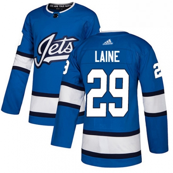 Mens Adidas Winnipeg Jets 29 Patrik Laine Authentic Blue Alternate NHL Jersey Mens Adidas Winnipeg Jets 29 Patrik Laine Authentic Blue Alternate NHL Jersey