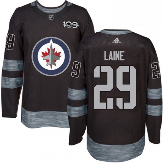 Mens Adidas Winnipeg Jets 29 Patrik Laine Premier Black 1917 2017 100th Anniversary NHL Jersey Mens Adidas Winnipeg Jets 29 Patrik Laine Premier Black 1917 2017 100th Anniversary NHL Jersey