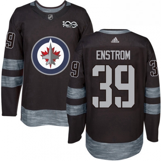 Mens Adidas Winnipeg Jets 39 Tobias Enstrom Premier Black 1917 2017 100th Anniversary NHL Jersey Mens Adidas Winnipeg Jets 39 Tobias Enstrom Premier Black 1917 2017 100th Anniversary NHL Jersey