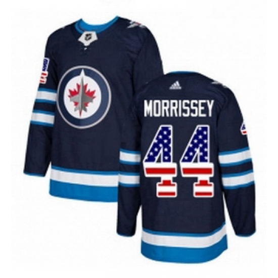 Mens Adidas Winnipeg Jets 44 Josh Morrissey Authentic Navy Blue USA Flag Fashion NHL Jersey Mens Adidas Winnipeg Jets 44 Josh Morrissey Authentic Navy Blue USA Flag Fashion NHL Jersey