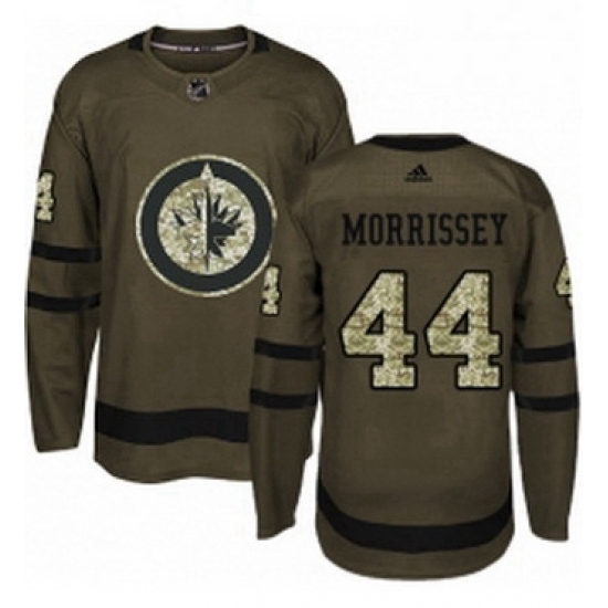 Mens Adidas Winnipeg Jets 44 Josh Morrissey Premier Green Salute to Service NHL Jersey Mens Adidas Winnipeg Jets 44 Josh Morrissey Premier Green Salute to Service NHL Jersey