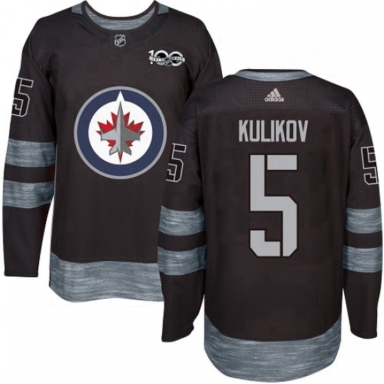 Mens Adidas Winnipeg Jets 5 Dmitry Kulikov Authentic Black 1917 2017 100th Anniversary NHL Jersey Mens Adidas Winnipeg Jets 5 Dmitry Kulikov Authentic Black 1917 2017 100th Anniversary NHL Jersey