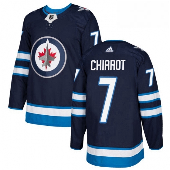 Mens Adidas Winnipeg Jets 7 Ben Chiarot Premier Navy Blue Home NHL Jersey Mens Adidas Winnipeg Jets 7 Ben Chiarot Premier Navy Blue Home NHL Jersey