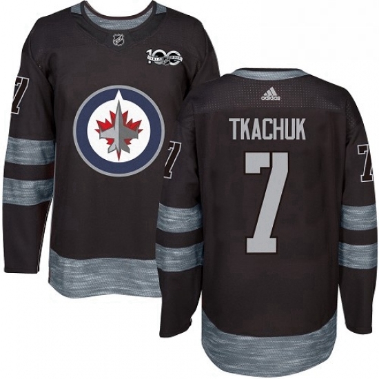 Mens Adidas Winnipeg Jets 7 Keith Tkachuk Authentic Black 1917 2017 100th Anniversary NHL Jersey Mens Adidas Winnipeg Jets 7 Keith Tkachuk Authentic Black 1917 2017 100th Anniversary NHL Jersey