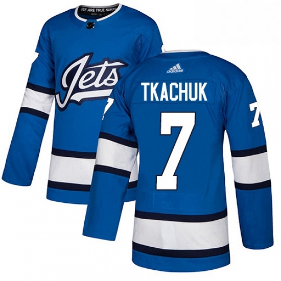 Mens Adidas Winnipeg Jets 7 Keith Tkachuk Authentic Blue Alternate NHL Jersey Mens Adidas Winnipeg Jets 7 Keith Tkachuk Authentic Blue Alternate NHL Jersey