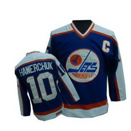 Winnipeg Jets #10 HAWERCHUK blue Jersey Winnipeg Jets #10 HAWERCHUK blue Jersey