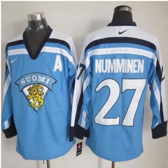 Winnipeg-Jets #27 Teppo Numminen Light Blue Nike Throwback Stitched NHL Jersey Winnipeg-Jets #27 Teppo Numminen Light Blue Nike Throwback Stitched NHL Jersey