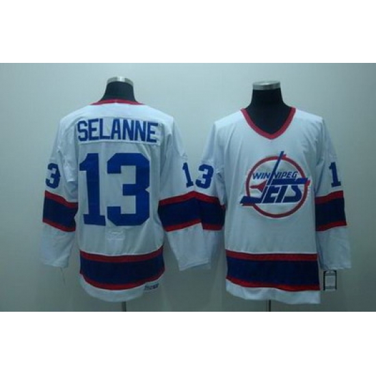 nhl jets #13 selanne white Jerseys nhl jets #13 selanne white Jerseys