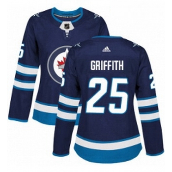 Womens Adidas Winnipeg Jets 25 Seth Griffith Authentic Navy Blue Home NHL Jersey Womens Adidas Winnipeg Jets 25 Seth Griffith Authentic Navy Blue Home NHL Jersey