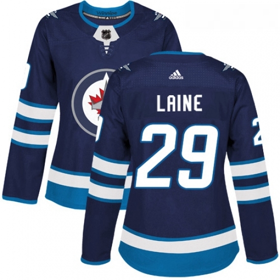 Womens Adidas Winnipeg Jets 29 Patrik Laine Authentic Navy Blue Home NHL Jersey Womens Adidas Winnipeg Jets 29 Patrik Laine Authentic Navy Blue Home NHL Jersey