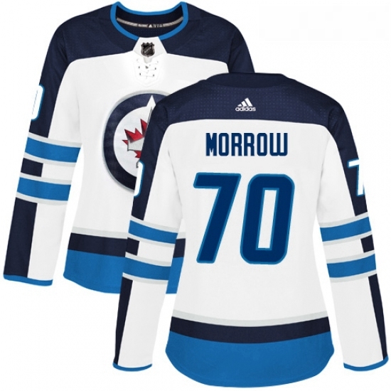 Womens Adidas Winnipeg Jets 70 Joe Morrow Authentic White Away NHL Jerse Womens Adidas Winnipeg Jets 70 Joe Morrow Authentic White Away NHL Jerse