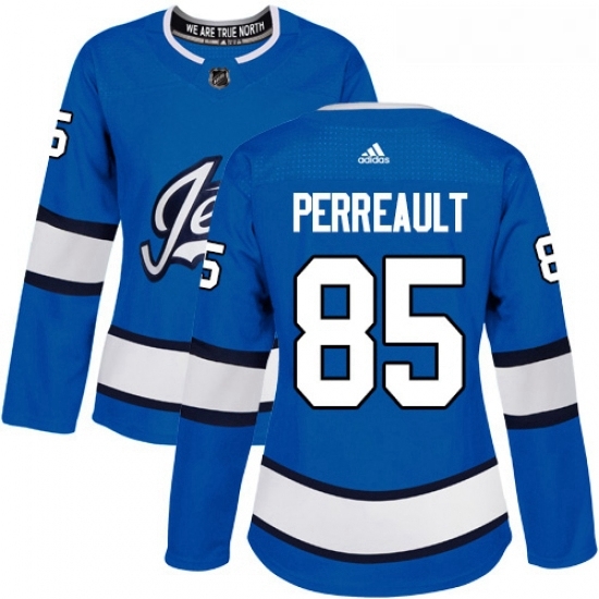 Womens Adidas Winnipeg Jets 85 Mathieu Perreault Authentic Blue Alternate NHL Jersey Womens Adidas Winnipeg Jets 85 Mathieu Perreault Authentic Blue Alternate NHL Jersey