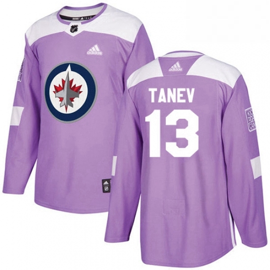 Youth Adidas Winnipeg Jets 13 Brandon Tanev Authentic Purple Fights Cancer Practice NHL Jersey Youth Adidas Winnipeg Jets 13 Brandon Tanev Authentic Purple Fights Cancer Practice NHL Jersey