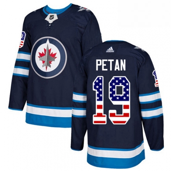 Youth Adidas Winnipeg Jets 19 Nic Petan Authentic Navy Blue USA Flag Fashion NHL Jersey Youth Adidas Winnipeg Jets 19 Nic Petan Authentic Navy Blue USA Flag Fashion NHL Jersey