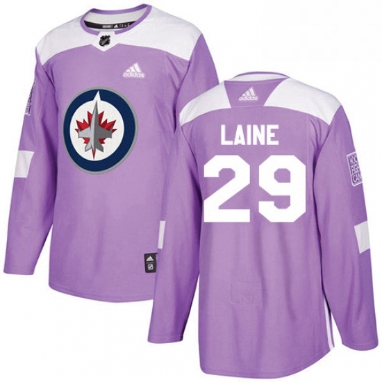 Youth Adidas Winnipeg Jets 29 Patrik Laine Authentic Purple Fights Cancer Practice NHL Jersey Youth Adidas Winnipeg Jets 29 Patrik Laine Authentic Purple Fights Cancer Practice NHL Jersey