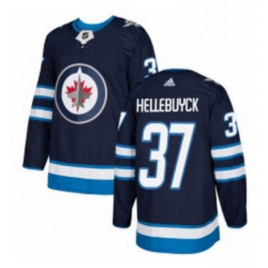 Youth Adidas Winnipeg Jets 37 Connor Hellebuyck Premier Navy Blue Home NHL Jersey Youth Adidas Winnipeg Jets 37 Connor Hellebuyck Premier Navy Blue Home NHL Jersey