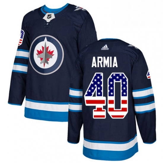 Youth Adidas Winnipeg Jets 40 Joel Armia Authentic Navy Blue USA Flag Fashion NHL Jersey Youth Adidas Winnipeg Jets 40 Joel Armia Authentic Navy Blue USA Flag Fashion NHL Jersey