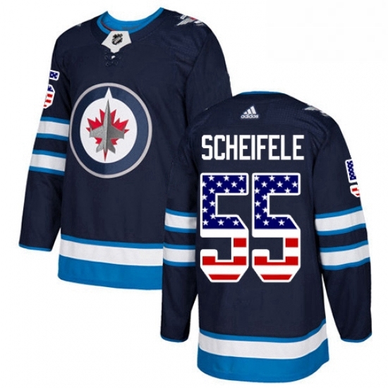Youth Adidas Winnipeg Jets 55 Mark Scheifele Authentic Navy Blue USA Flag Fashion NHL Jersey Youth Adidas Winnipeg Jets 55 Mark Scheifele Authentic Navy Blue USA Flag Fashion NHL Jersey