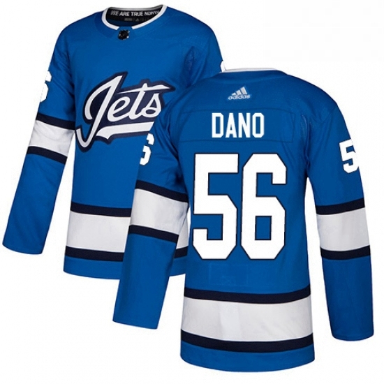 Youth Adidas Winnipeg Jets 56 Marko Dano Authentic Blue Alternate NHL Jersey Youth Adidas Winnipeg Jets 56 Marko Dano Authentic Blue Alternate NHL Jersey