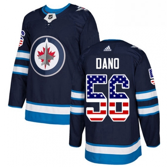 Youth Adidas Winnipeg Jets 56 Marko Dano Authentic Navy Blue USA Flag Fashion NHL Jersey Youth Adidas Winnipeg Jets 56 Marko Dano Authentic Navy Blue USA Flag Fashion NHL Jersey