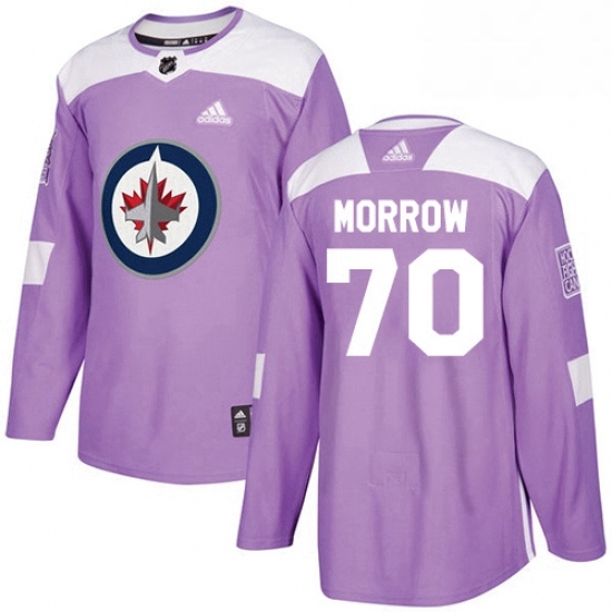 Youth Adidas Winnipeg Jets 70 Joe Morrow Authentic Purple Fights Cancer Practice NHL Jersey Youth Adidas Winnipeg Jets 70 Joe Morrow Authentic Purple Fights Cancer Practice NHL Jersey