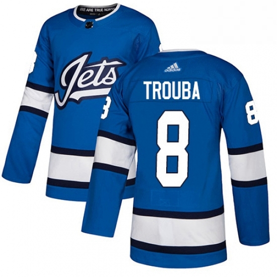 Youth Adidas Winnipeg Jets 8 Jacob Trouba Authentic Blue Alternate NHL Jersey Youth Adidas Winnipeg Jets 8 Jacob Trouba Authentic Blue Alternate NHL Jersey