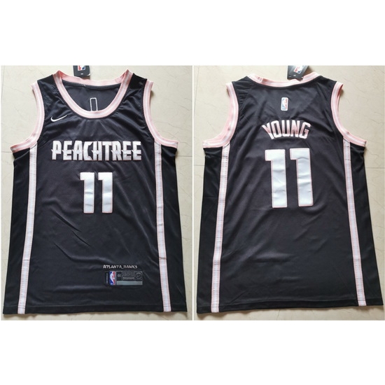 Hawks 11 Trae Young Black Nike City Edition Swingman Jersey Hawks 11 Trae Young Black Nike City Edition Swingman Jersey