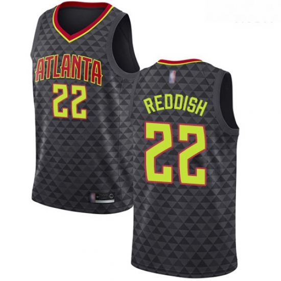 Hawks #22 Cam Reddish Black Basketball Swingman Icon Edition Jersey Hawks #22 Cam Reddish Black Basketball Swingman Icon Edition Jersey