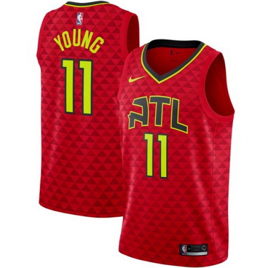 Men Atlanta Hawks 11 Trae Young Statement Edition Red Jersey Men Atlanta Hawks 11 Trae Young Statement Edition Red Jersey