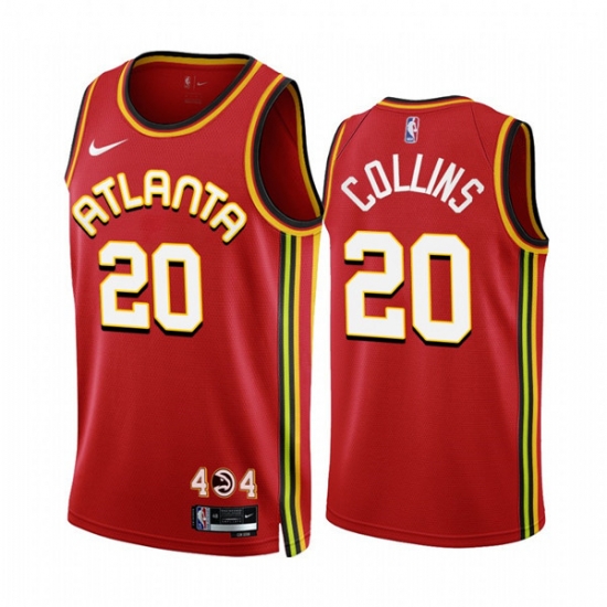 Men's Atlanta Hawks #20 John Collins 2022-23 Red Icon Edition Stitched Jersey Men's Atlanta Hawks #20 John Collins 2022-23 Red Icon Edition Stitched Jersey
