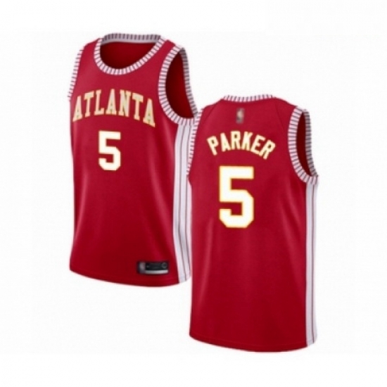 Mens Atlanta Hawks 5 Jabari Parker Authentic Red Basketball Jersey Statement Edition Mens Atlanta Hawks 5 Jabari Parker Authentic Red Basketball Jersey Statement Edition