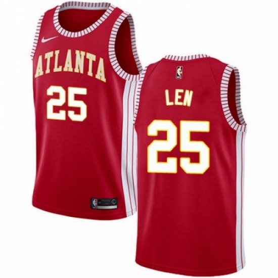 Mens Nike Atlanta Hawks 25 Alex Len Authentic Red NBA Jersey Statement Edition Mens Nike Atlanta Hawks 25 Alex Len Authentic Red NBA Jersey Statement Edition