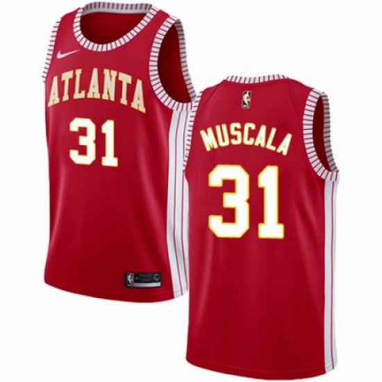 Mens Nike Atlanta Hawks 31 Mike Muscala Authentic Red NBA Jersey Statement Edition Mens Nike Atlanta Hawks 31 Mike Muscala Authentic Red NBA Jersey Statement Edition