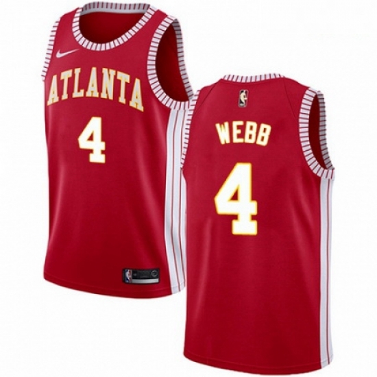 Mens Nike Atlanta Hawks 4 Spud Webb Swingman Red NBA Jersey Statement Edition Mens Nike Atlanta Hawks 4 Spud Webb Swingman Red NBA Jersey Statement Edition