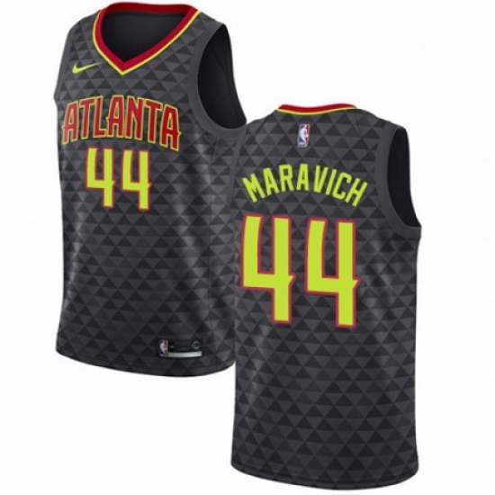 Mens Nike Atlanta Hawks 44 Pete Maravich Swingman Black Road NBA Jersey Icon Edition Mens Nike Atlanta Hawks 44 Pete Maravich Swingman Black Road NBA Jersey Icon Edition