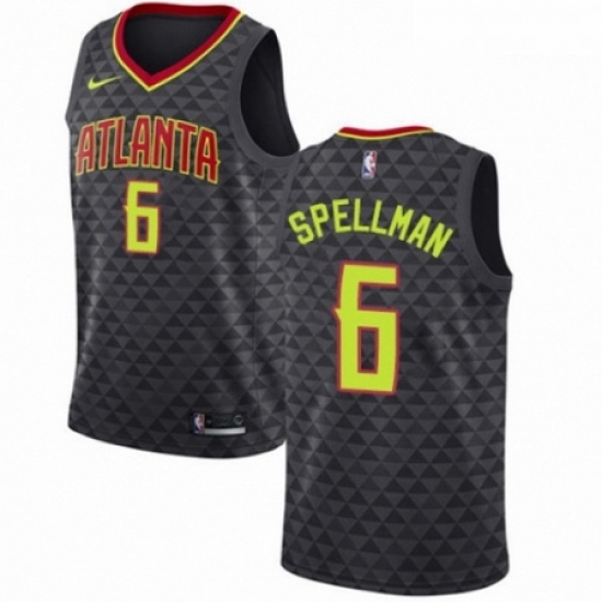 Mens Nike Atlanta Hawks 6 Omari Spellman Authentic Black NBA Jersey Icon Edition Mens Nike Atlanta Hawks 6 Omari Spellman Authentic Black NBA Jersey Icon Edition