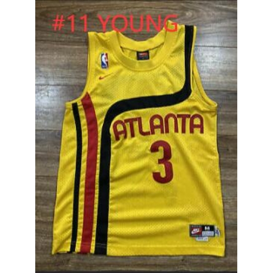 Trae Young Atlanta Hawks Yellow Nike Jersey Trae Young Atlanta Hawks Yellow Nike Jersey
