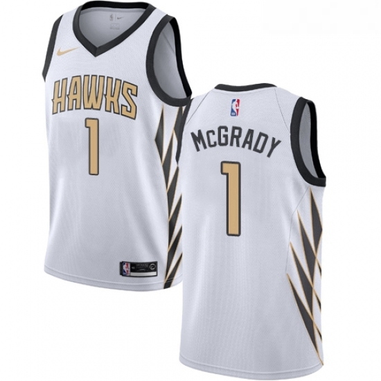 Womens Nike Atlanta Hawks 1 Tracy Mcgrady Swingman White NBA Jersey City Edition Womens Nike Atlanta Hawks 1 Tracy Mcgrady Swingman White NBA Jersey City Edition