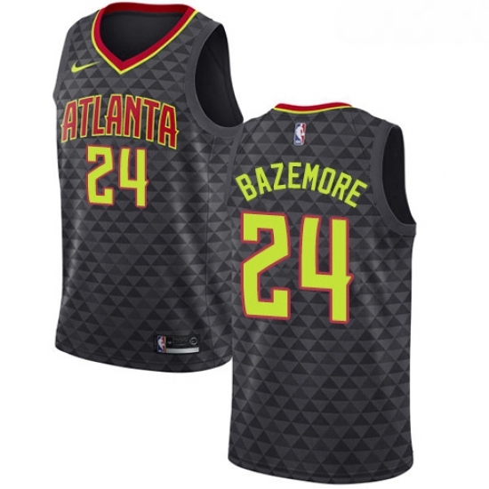 Womens Nike Atlanta Hawks 24 Kent Bazemore Swingman Black Road NBA Jersey Icon Edition Womens Nike Atlanta Hawks 24 Kent Bazemore Swingman Black Road NBA Jersey Icon Edition