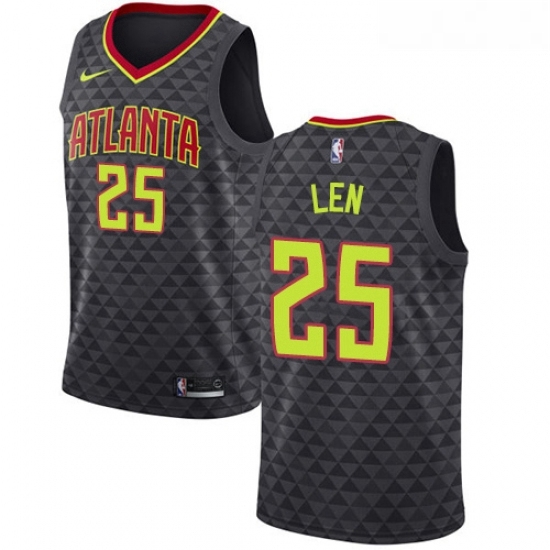Womens Nike Atlanta Hawks 25 Alex Len Swingman Black NBA Jersey Icon Edition Womens Nike Atlanta Hawks 25 Alex Len Swingman Black NBA Jersey Icon Edition