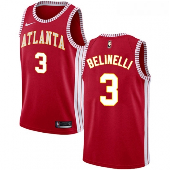 Womens Nike Atlanta Hawks 3 Marco Belinelli Swingman Red NBA Jersey Statement Edition Womens Nike Atlanta Hawks 3 Marco Belinelli Swingman Red NBA Jersey Statement Edition