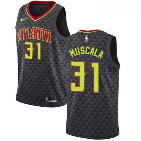 Womens Nike Atlanta Hawks 31 Mike Muscala Authentic Black Road NBA Jersey Icon Edition Womens Nike Atlanta Hawks 31 Mike Muscala Authentic Black Road NBA Jersey Icon Edition