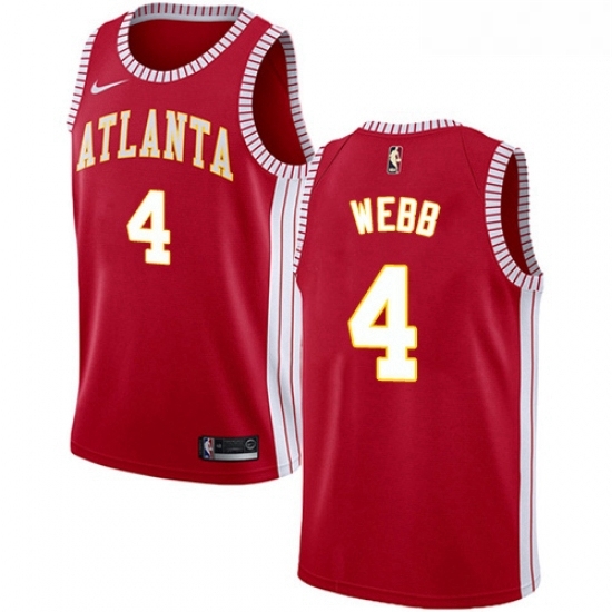 Womens Nike Atlanta Hawks 4 Spud Webb Authentic Red NBA Jersey Statement Edition Womens Nike Atlanta Hawks 4 Spud Webb Authentic Red NBA Jersey Statement Edition