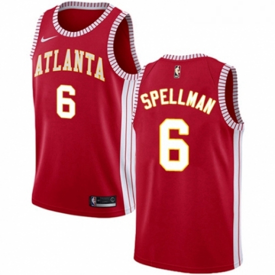 Womens Nike Atlanta Hawks 6 Omari Spellman Authentic Red NBA Jersey Statement Edition Womens Nike Atlanta Hawks 6 Omari Spellman Authentic Red NBA Jersey Statement Edition