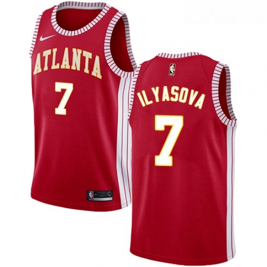 Womens Nike Atlanta Hawks 7 Ersan Ilyasova Authentic Red NBA Jersey Statement Edition Womens Nike Atlanta Hawks 7 Ersan Ilyasova Authentic Red NBA Jersey Statement Edition